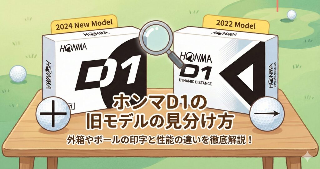 ホンマD1の新旧モデルの見分け方！外箱やボールの印字と性能の違いを徹底解説！