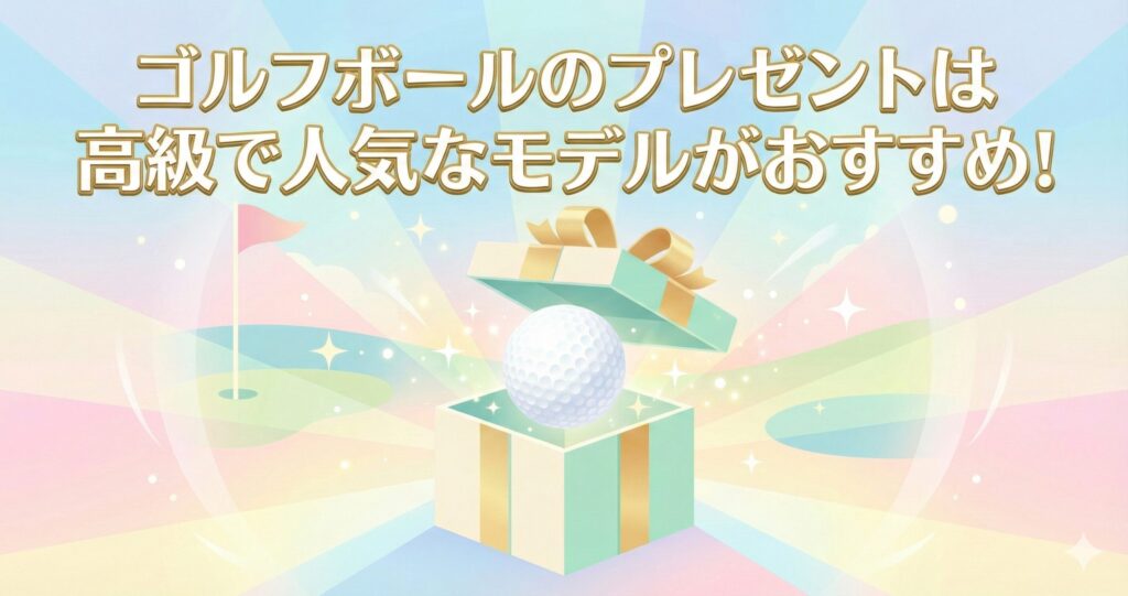 ゴルフボールのプレゼントに高級で人気なモデル５選！喜ばれる理由や注意点も紹介！