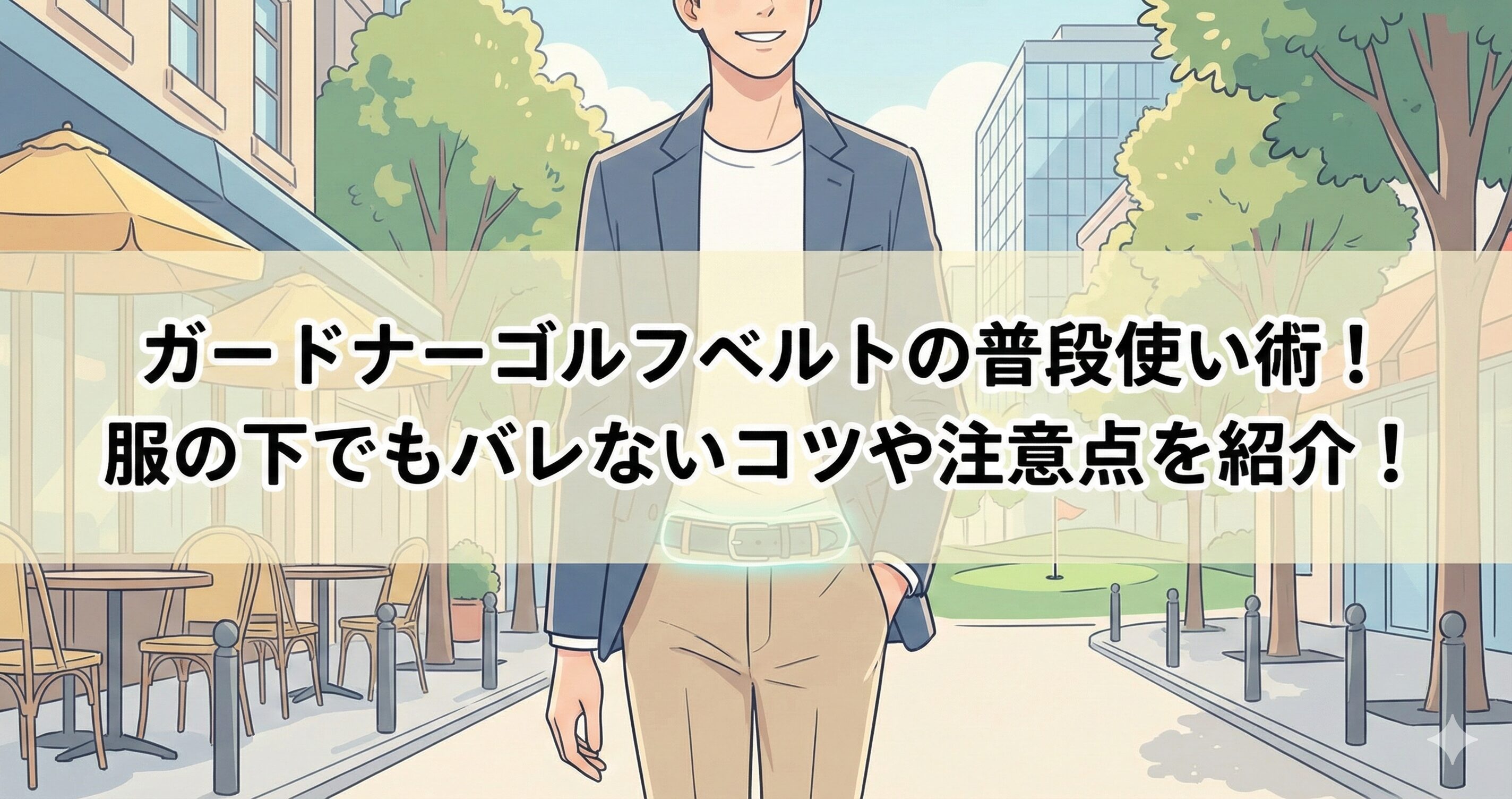 ガードナーゴルフベルトの普段使い術！服の下でもバレないコツや注意点を紹介！
